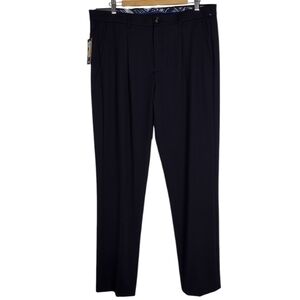 NWT Murano Lucas Blue Classic Relaxed Fit Business Office Dress Pants Sz 36×32